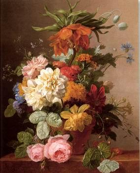 unknow artist Floral, beautiful classical still life of flowers.088 oil painting image